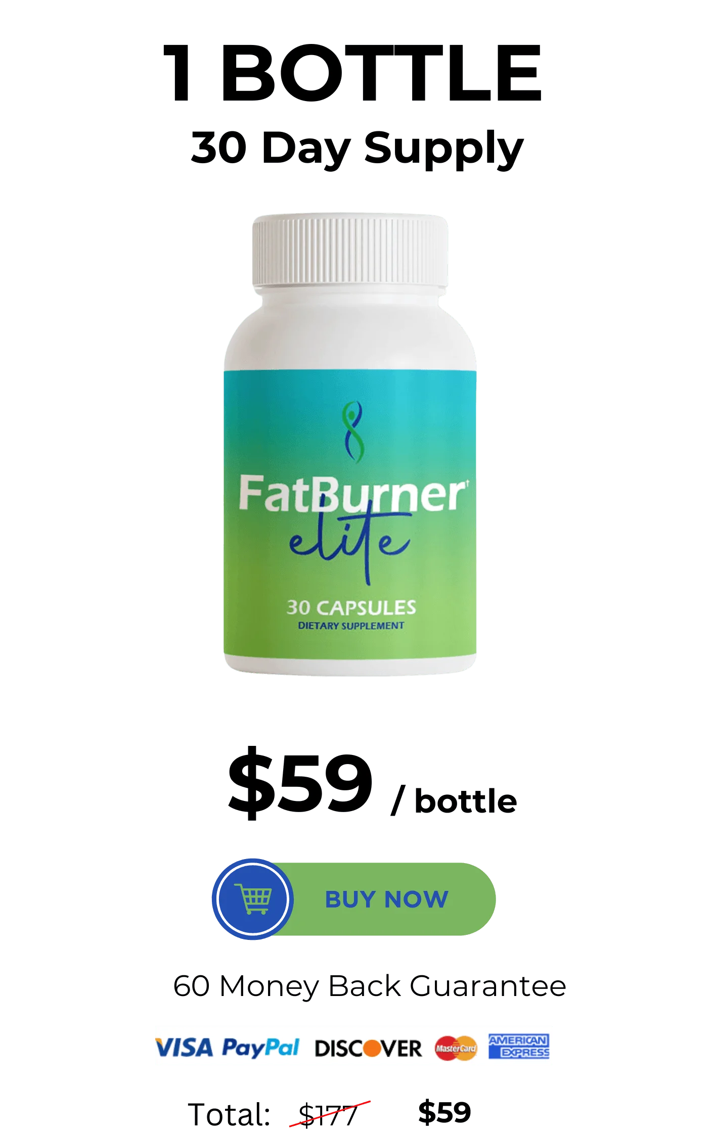 FatBurner Elite™ 1 bottle pricing